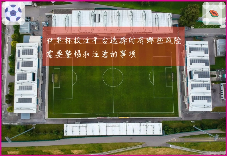 世界杯投注平台选择时有哪些风险需要警惕和注意的事项
